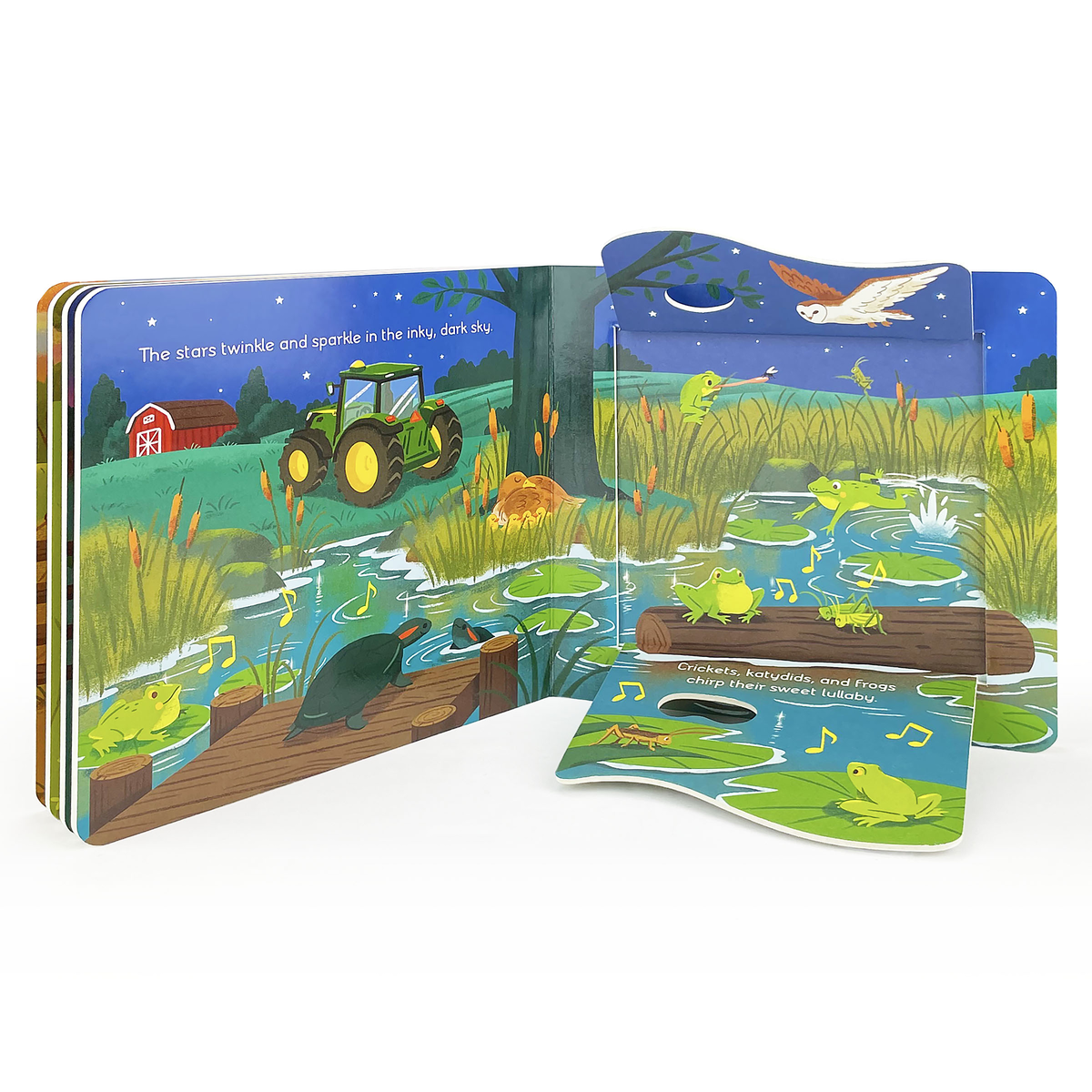 Cottage Door Press - John Deere Kids Good Night Tractor Lift a Flap Board Book