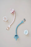 Itzy Ritzy Sweetie Strap Silicone One-Piece Pacifier Clips
