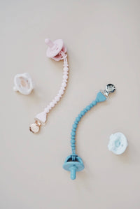 Itzy Ritzy Sweetie Strap Silicone One-Piece Pacifier Clips