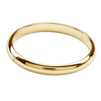 Cherished Moments Gold Classic Bangle for Baby & Kids or Women: Small 0-12m