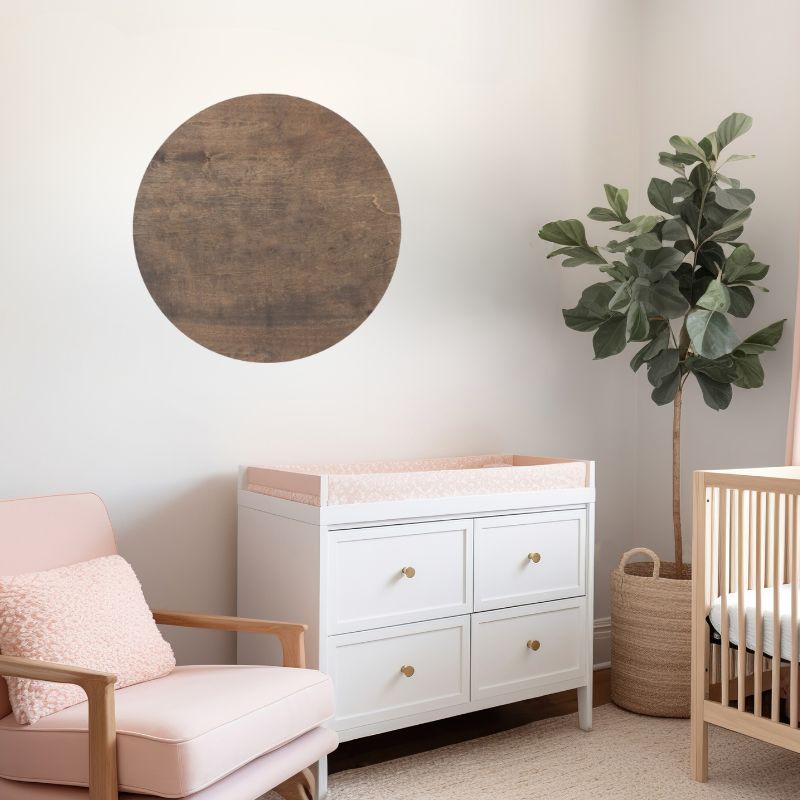 Sugar + Maple Round Base | Dark Walnut