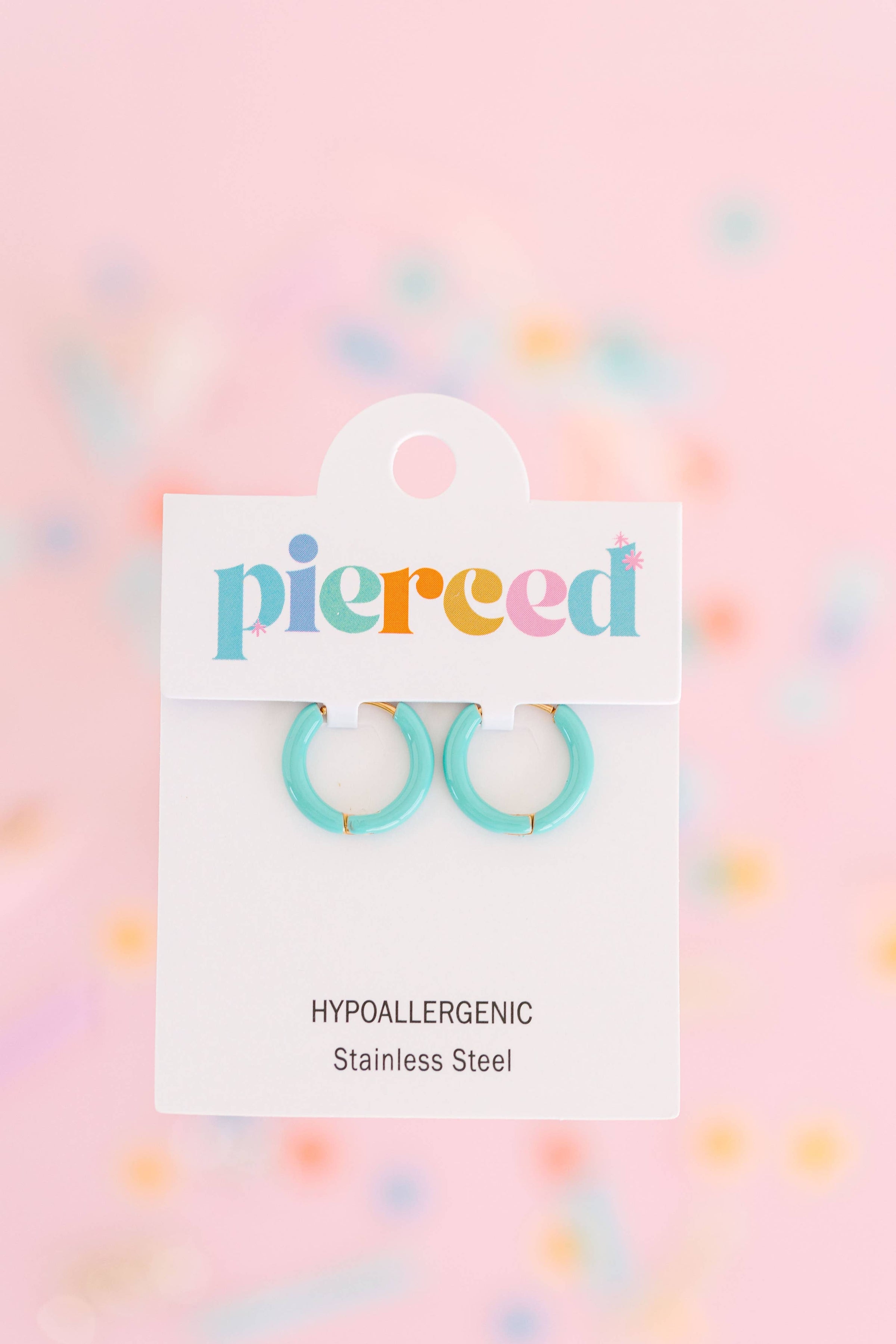 Pierced Co - Colored Huggies Earrings