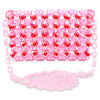 Iscream Pink Hearts Beaded Crossbody Bag