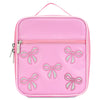 Iscream Pink Glitter Bows Lunch Tote