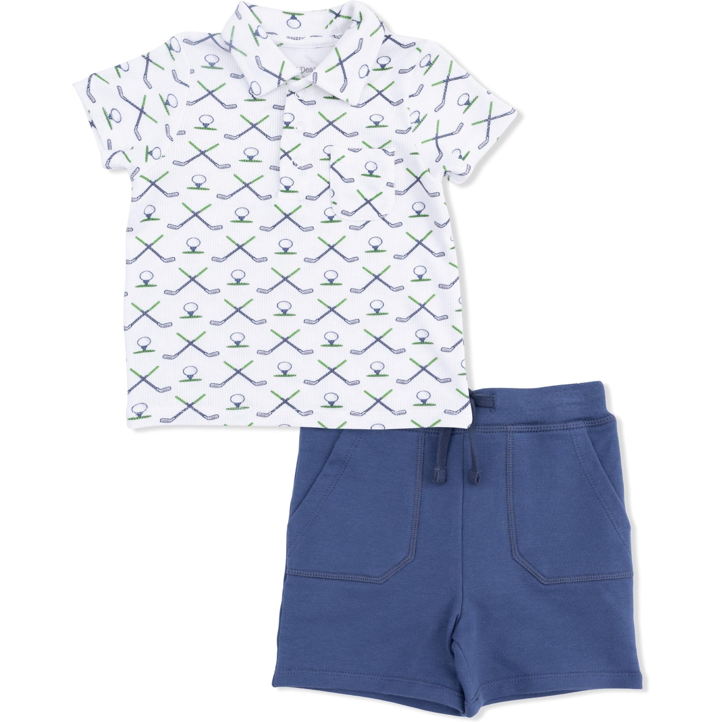 Angel Dear Simple Golf Polo with Everyday Short