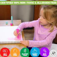 The Pencil Grip Kwik Stix Paint Sticks, Set of 24: Classic, Neon & Metallic