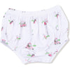 Angel Dear Baby Golf Carts Pink Long Sleeve Peter Pan Collar Dress with Smocking and Diaper Cover