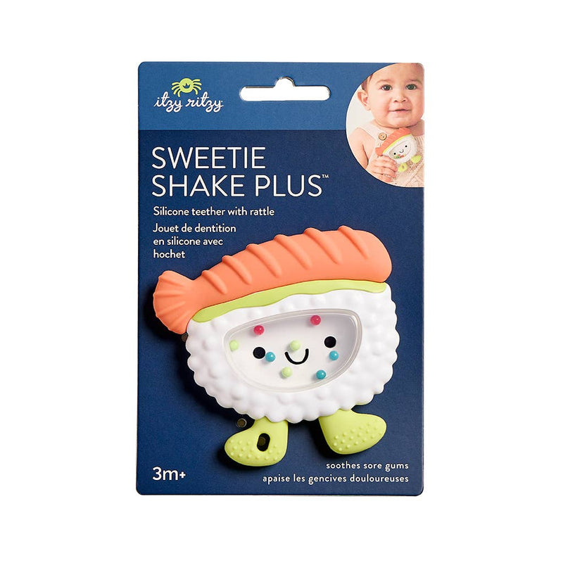 Itzy Ritzy Sweetie Shake Plus Teething + Rattle Toy