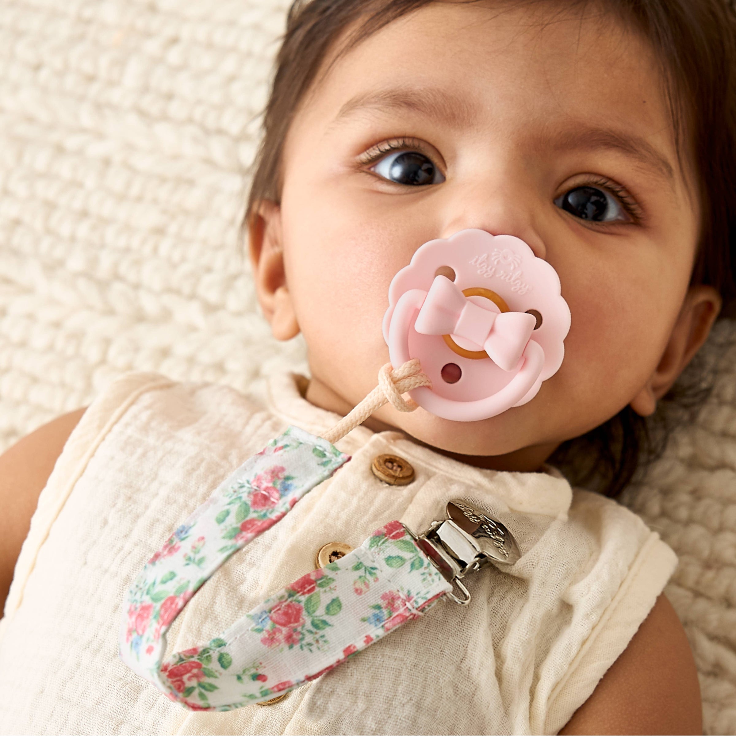 Itzy Ritzy Itzy Clip™ Fabric Pacifier Strap
