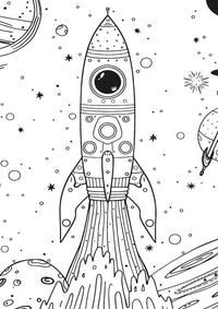 Nova Toys LLC - Space Race - XXL Coloring Book