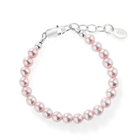 Cherished Moments - Sterling Silver Pink Pearl Baby Girl & Children's Bracelet