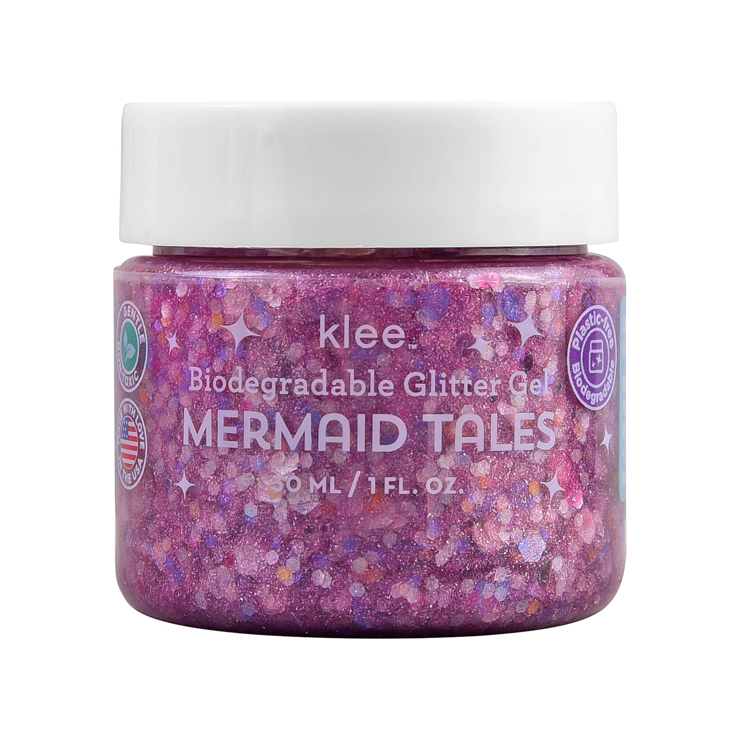 Klee Naturals Pink Glitterbug Biodegradable Glitter Gel, 1 oz