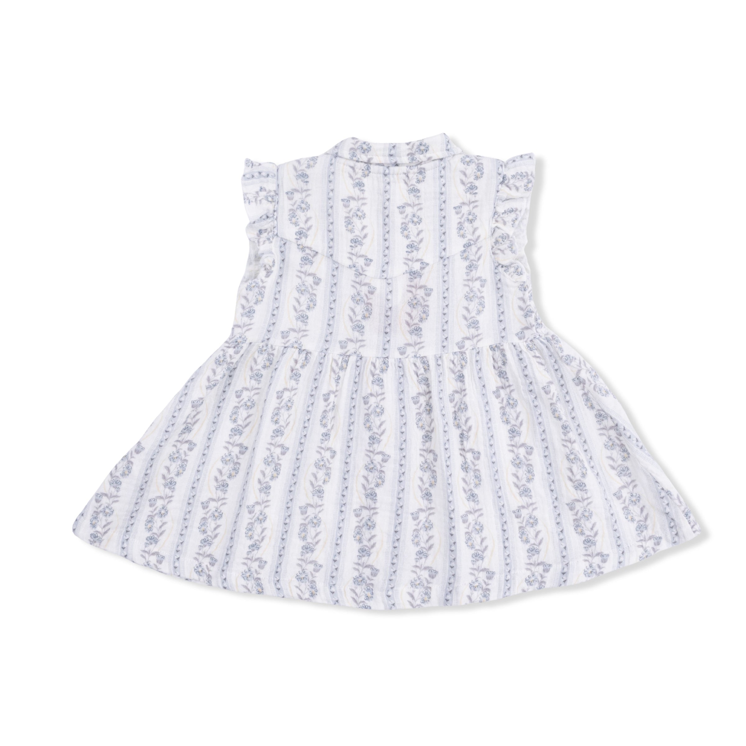 Angel Dear Kimberly Floral Stripe Western Pearl Snap Dress & Bloomer