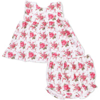 Angel Dear Elegant Roses Ruffle Top and Bloomer