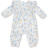 Angel Dear Sweet Rose Calico Long Sleeve Petal Ruffle Romper