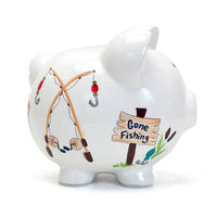 Child To Cherish® - Gone Fishing Large Piggy Bank