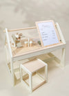 Coco Village Multifunction Wooden Art & Sensory Table With Stools