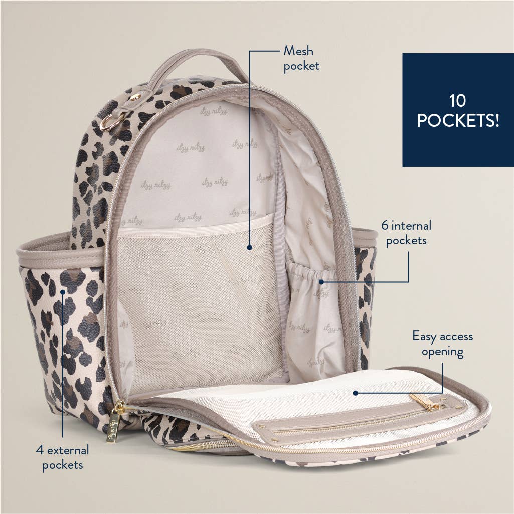 Itzy Ritzy Leopard Itzy Mini Plus Backpack Diaper Bag – Storkland