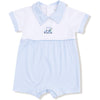 Angel Dear Baby Golf Carts Blue Polo Shortie with Contrast