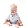 Angel Dear Baby Golf Carts Blue Polo Shortie with Contrast