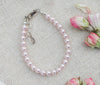 Cherished Moments Sterling Silver Pink Pearl Baby Girl & Children's Bracelet: Medium 1-5 Years