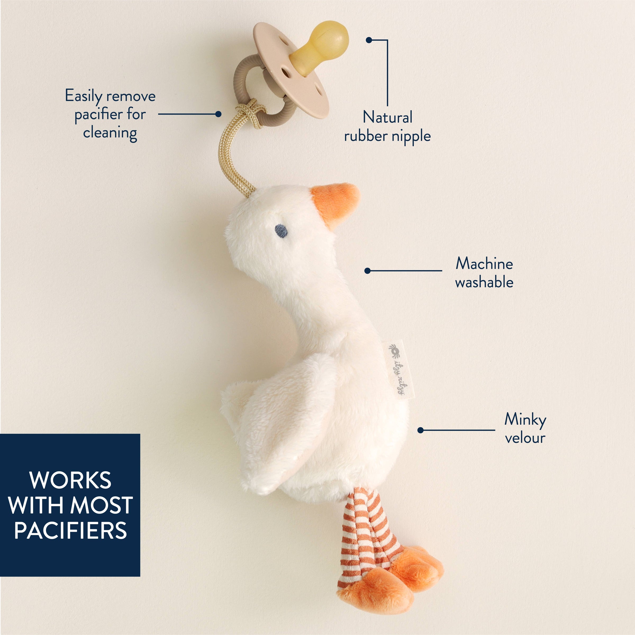 Itzy Ritzy Bitzy Pal Natural Rubber Pacifier & Plush