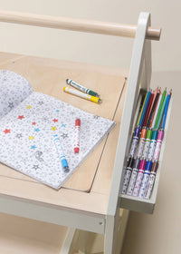 Coco Village Multifunction Wooden Art & Sensory Table With Stools
