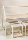 Coco Village Multifunction Wooden Art & Sensory Table With Stools
