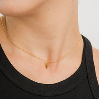 Brenda Grands Jewelry - 24K Gold Dainty Cross Pendant Necklace