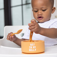 Bella Tunno Meal Monster Get in Belly Wonder Spoon Set: Orange