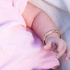 Cherished Moments Gold Classic Bangle for Baby & Kids or Women: Small 0-12m