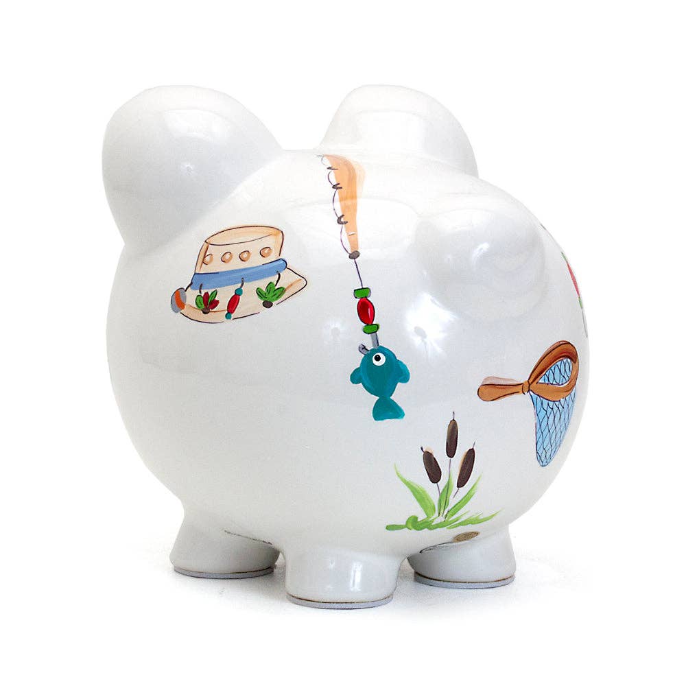 Child To Cherish® - Gone Fishing Large Piggy Bank