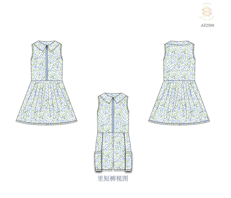 Swoon Active Floral Collar Tennis Dress