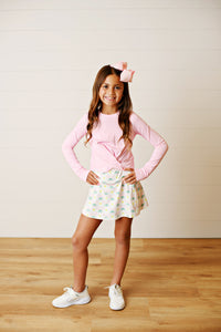 Swoon Active Pink Knot Top