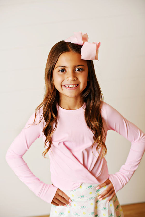 Swoon Active Pink Knot Top