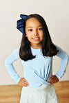 Swoon Active Blue Knot Top