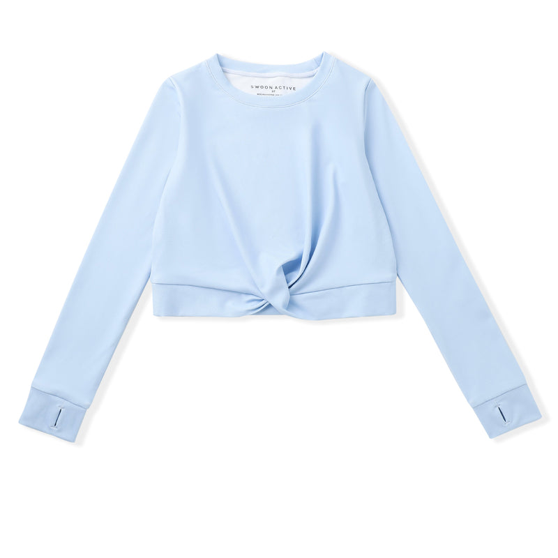 Swoon Active Blue Knot Top