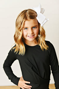 Swoon Active Black Knot Top