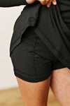 Swoon Active Black Tennis Skirt