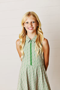 Swoon Kids Olive Ditsy Floral Tennis Dress