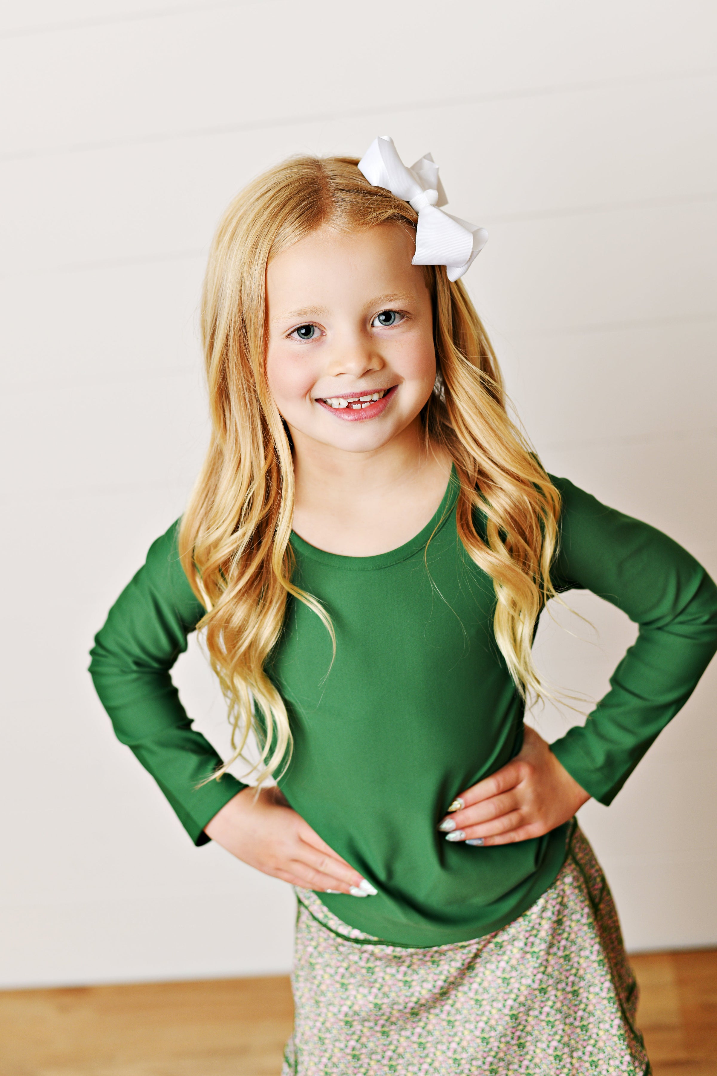 Swoon Kids Olive Ruched Top