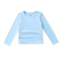 Swoon Kids Ocean Blue Ruched Top