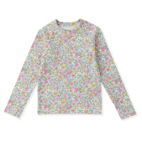 Swoon Kids Boho Floral Top with Finger Hole