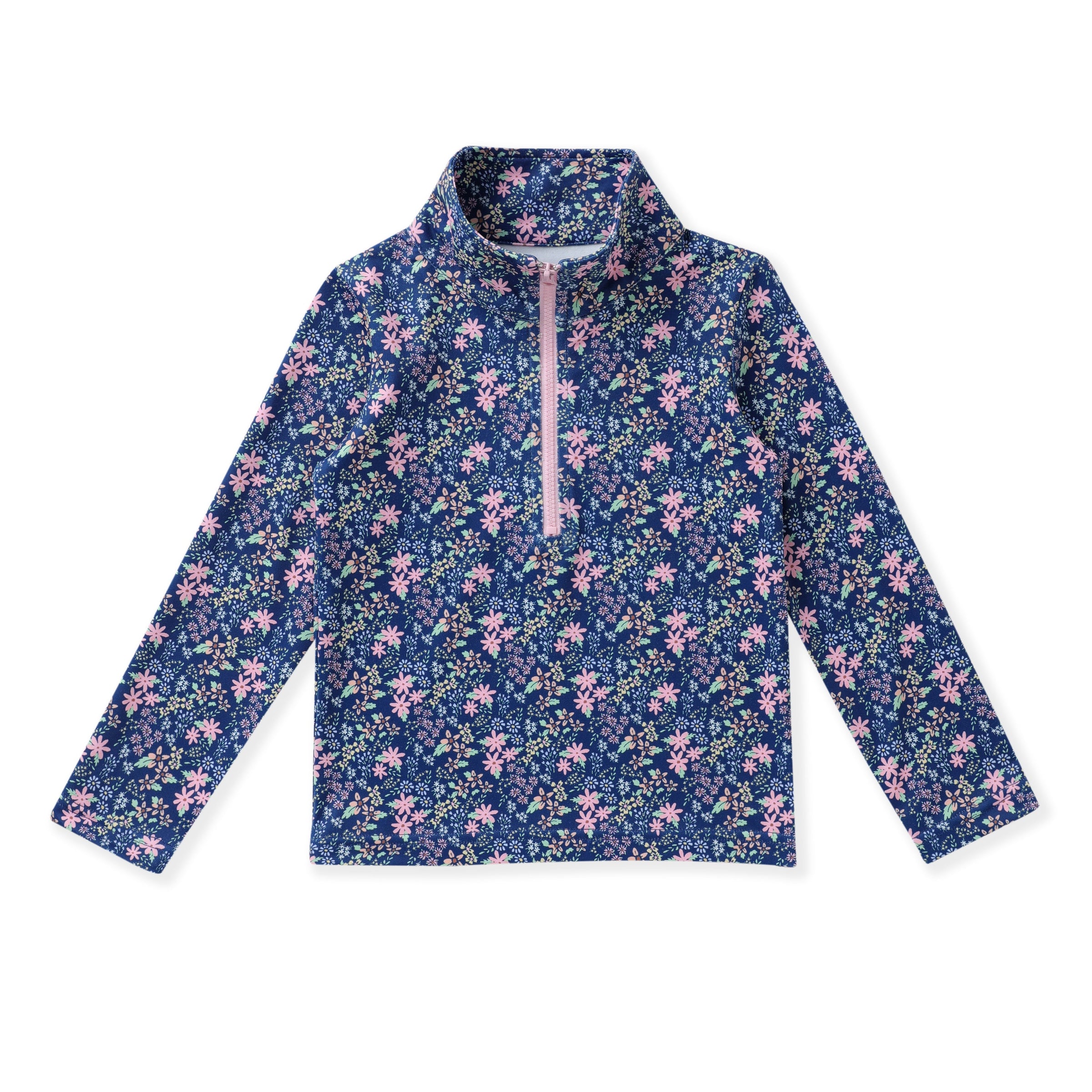 Swoon Kids Navy Ditsy Floral Pull Over Top