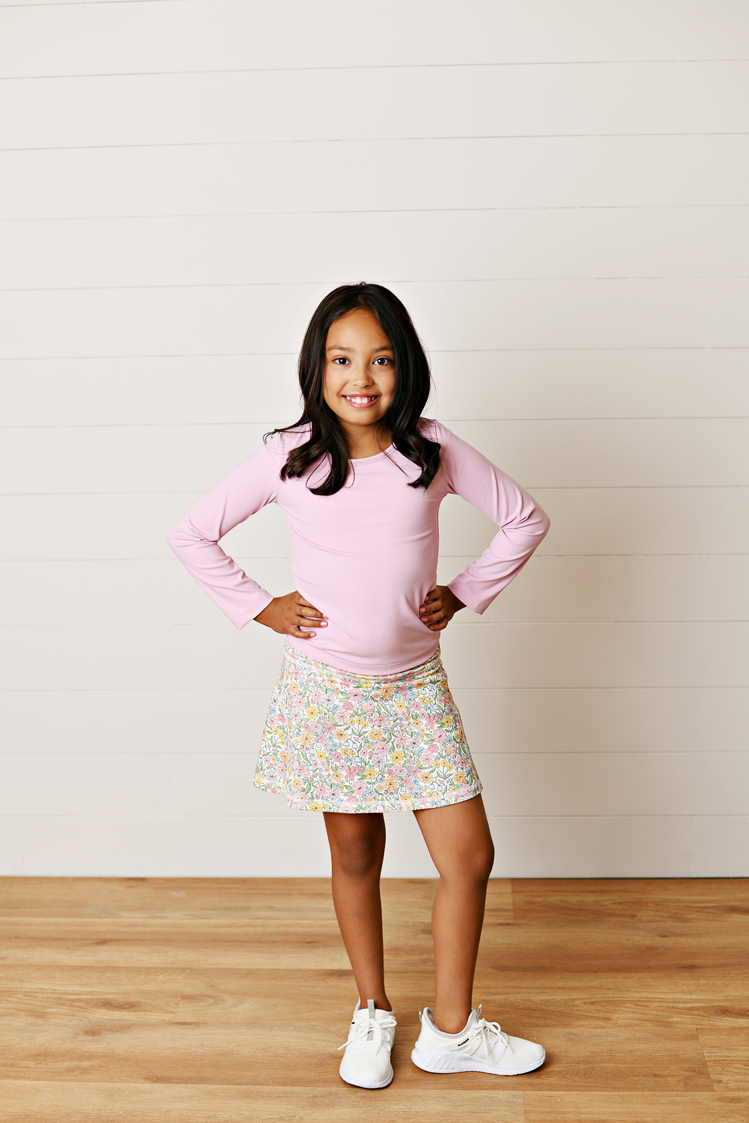 Swoon Kids Boho Floral Tennis Skirt