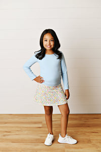 Swoon Kids Boho Floral Tennis Skirt