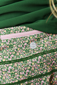 Swoon Kids Olive Ditsy Floral Tennis Skirt
