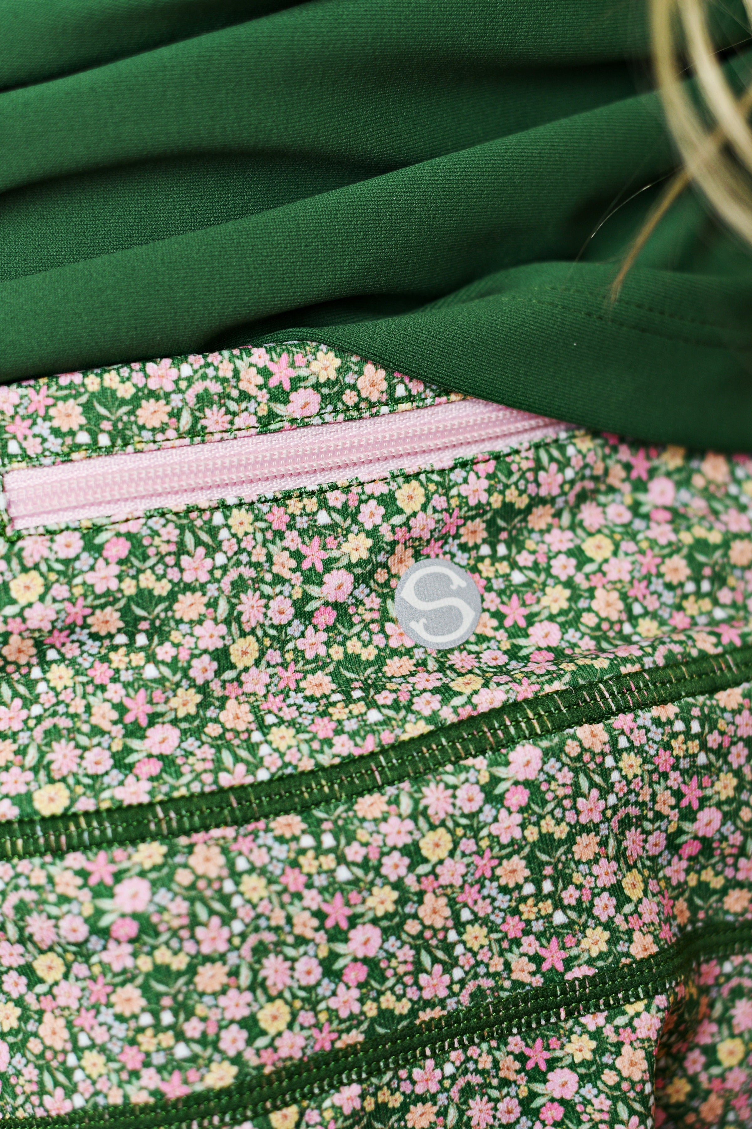 Swoon Kids Olive Ditsy Floral Tennis Skirt
