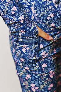 Swoon Kids Navy Ditsy Floral Active Leggings