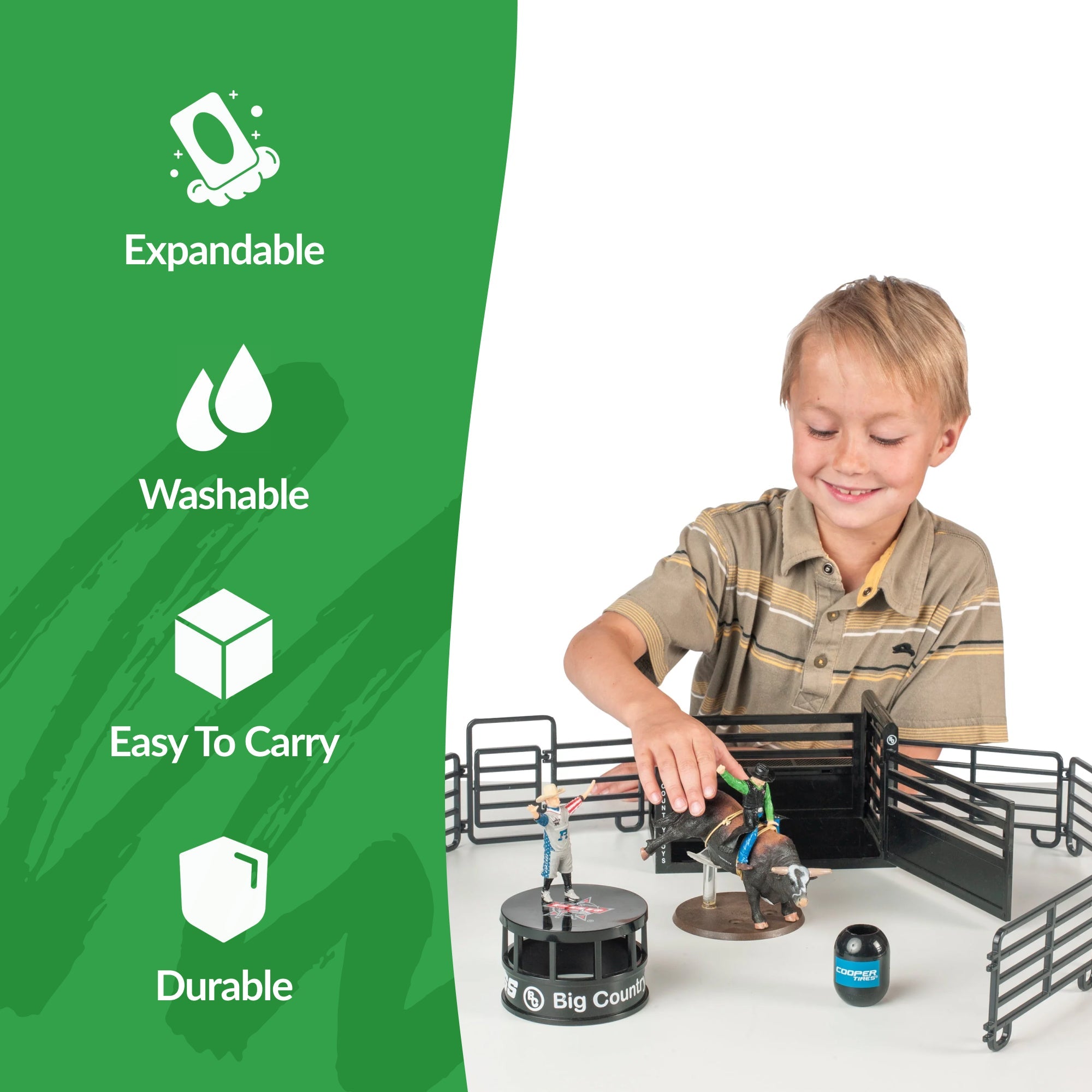 Big Country Toys 13-Piece PBR® Bull Riding Set